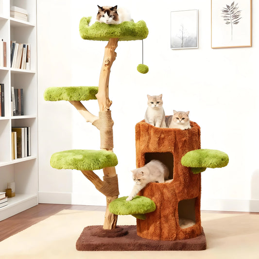 Forest-style Cat Tree: Bring the Natural Forest Home, A Immersive Play Paradise for Cats