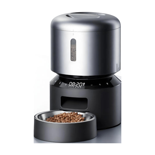 Automatic Food Dispenser with Programmable Schedule & Voice Call for Cats & Dogs